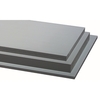 Plaque en matière synthétique chlorure de polyvinyle PVC gris